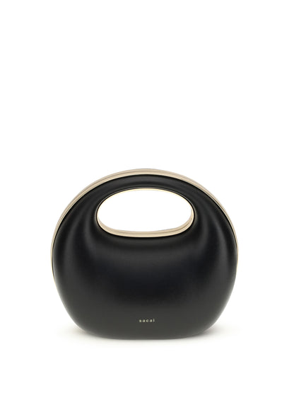 Rigid Handbag Black Calf Leather