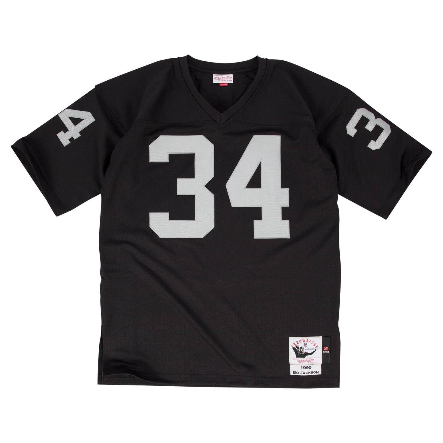 [AJY6CP18145-LAIBLCK90BJA] Mens Mitchell & Ness NFL Authentic Jersey Oakland Raiders 1990 Bo Jackson - sneakAR