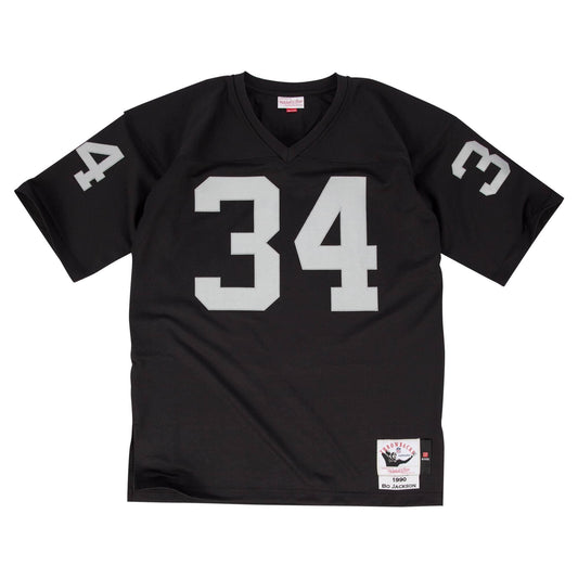 [AJY6CP18145-LAIBLCK90BJA] Mens Mitchell & Ness NFL Authentic Jersey Oakland Raiders 1990 Bo Jackson - sneakAR