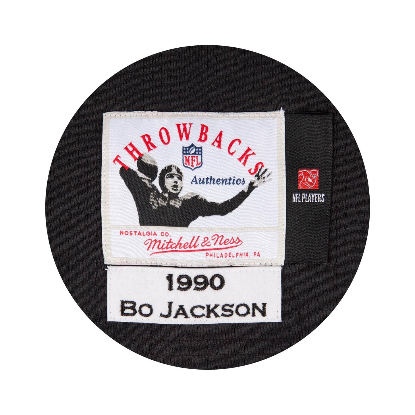 [AJY6CP18145-LAIBLCK90BJA] Mens Mitchell & Ness NFL Authentic Jersey Oakland Raiders 1990 Bo Jackson - sneakAR