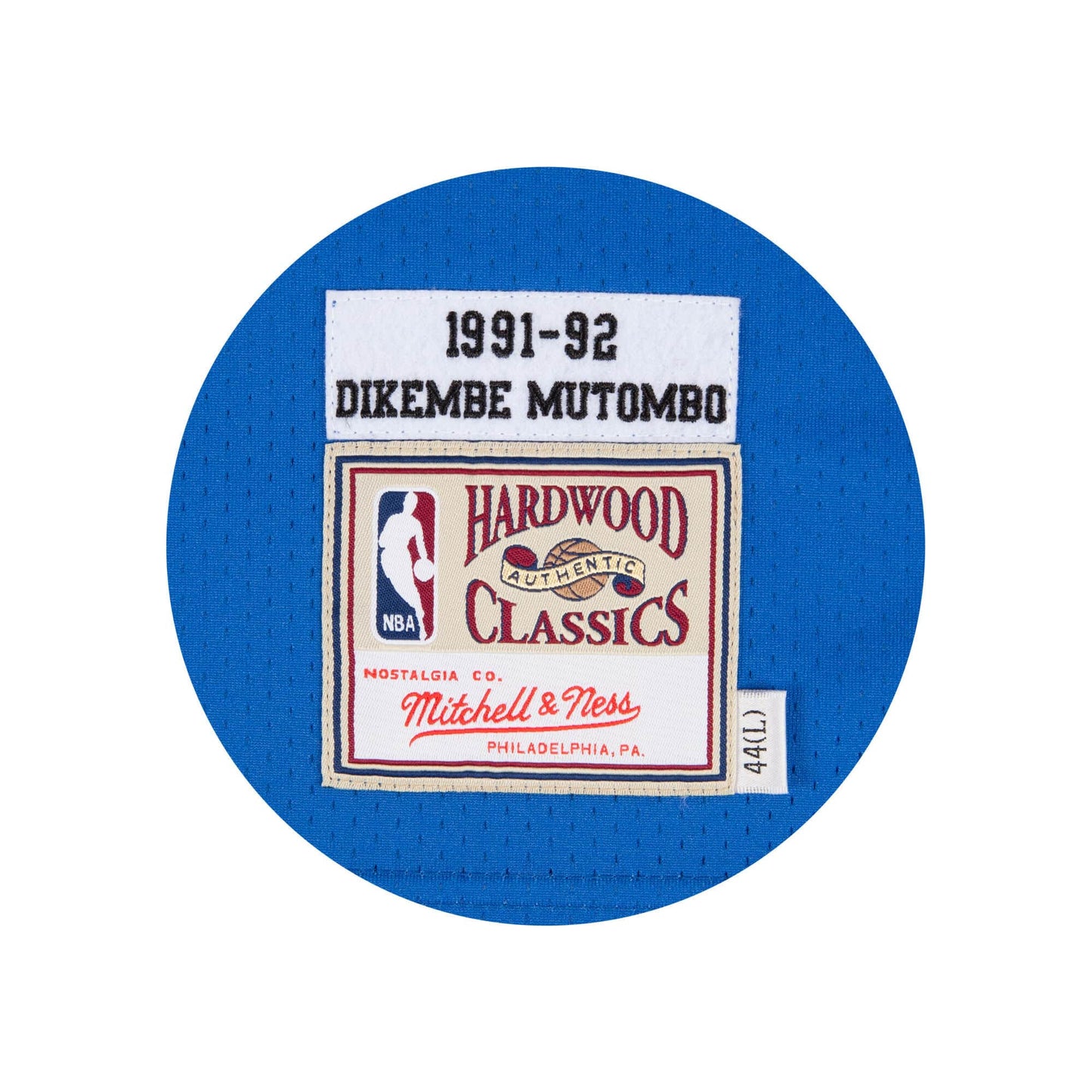 Mitchell & Ness Men's NBA Authentic Jersey 1991 Denver Nuggets Dikembe Mutombo