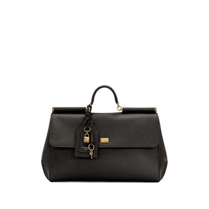 Tote Bag Black Calfskin