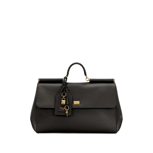 Tote Bag Black Calfskin