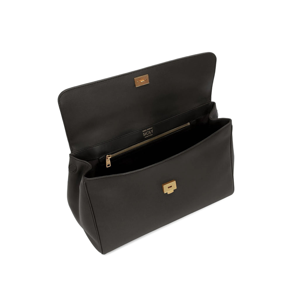 Tote Bag Black Calfskin