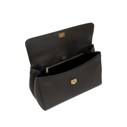 Tote Bag Black Calfskin