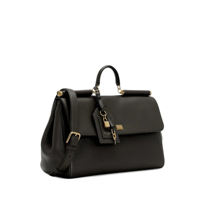 Tote Bag Black Calfskin