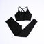 Black bra pantsuit