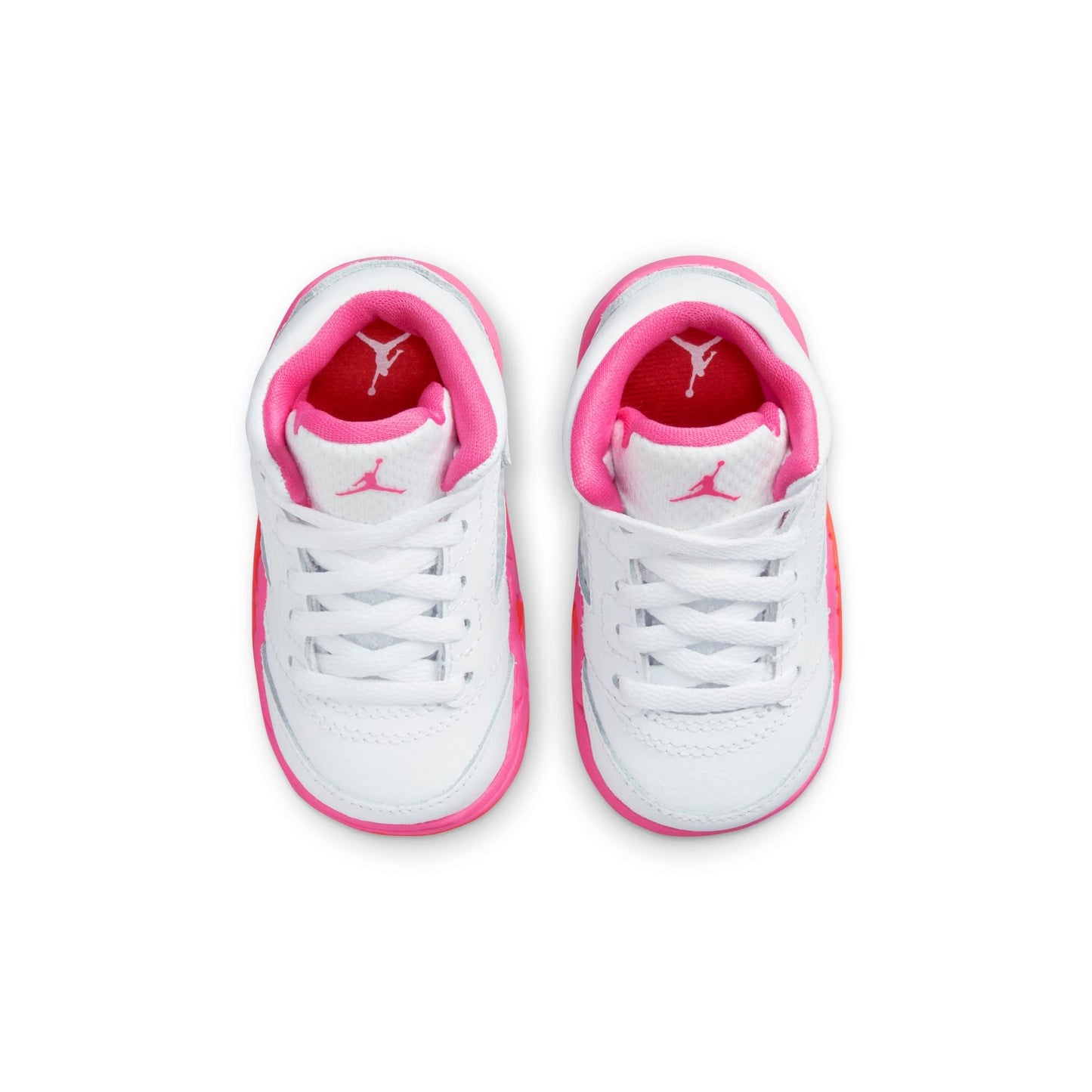 Air Jordan Toddlers Retro 5 Td 'Wnba Pinksicle Safety Orange' Sneakers