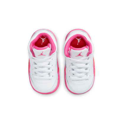 Air Jordan Toddlers Retro 5 Td 'Wnba Pinksicle Safety Orange' Sneakers
