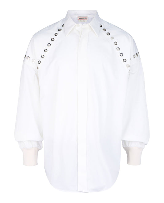 Alexander McQueen Grommet Detail Button-Up Shirt