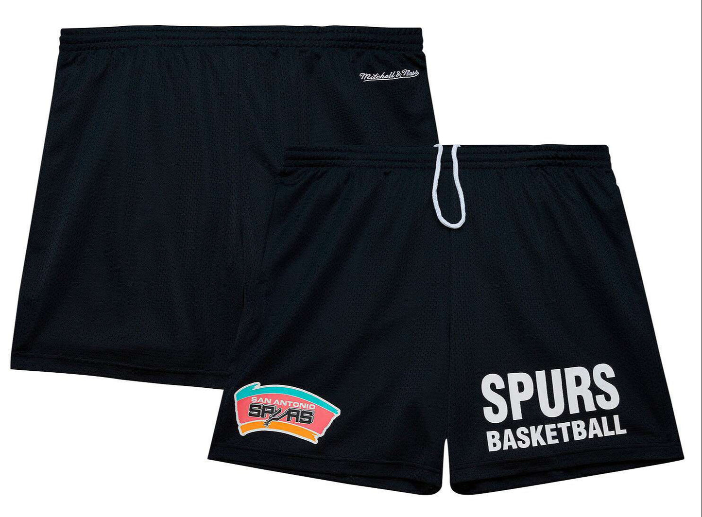 Mitchell & Ness Men's NBA Gameday Mesh 7In Shorts Vintage Logo Spurs