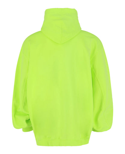 Balenciaga Caps Destroyed Graphic Print Hoodie
