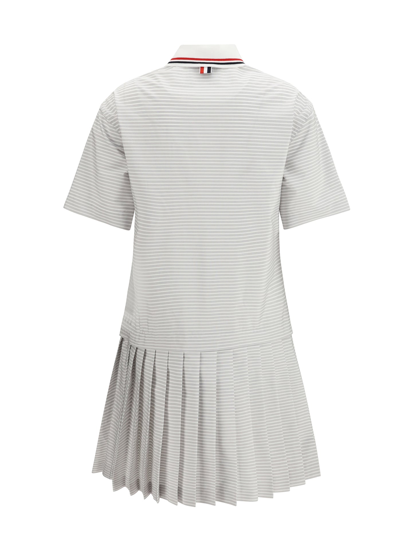 Cotton Polo Dress Medium Grey