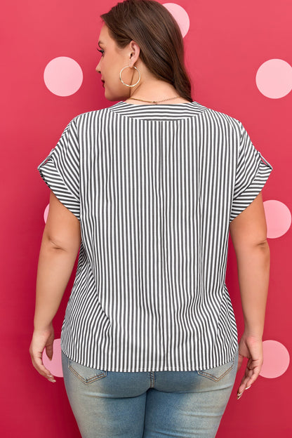 Threaded Pear Hope Short Dolman Sleeve PLUS Blouse