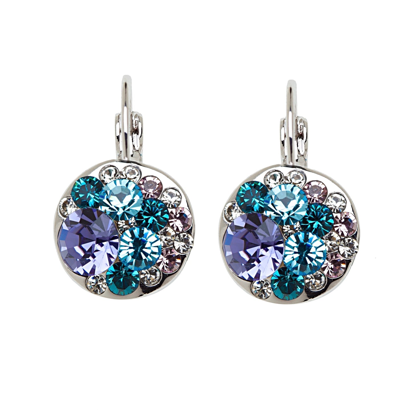Silver Aqua & Purple-