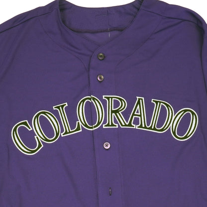 Majestic Men's MLB Colorado Rockies Authentic On Field Flex Base Jersey Alternate