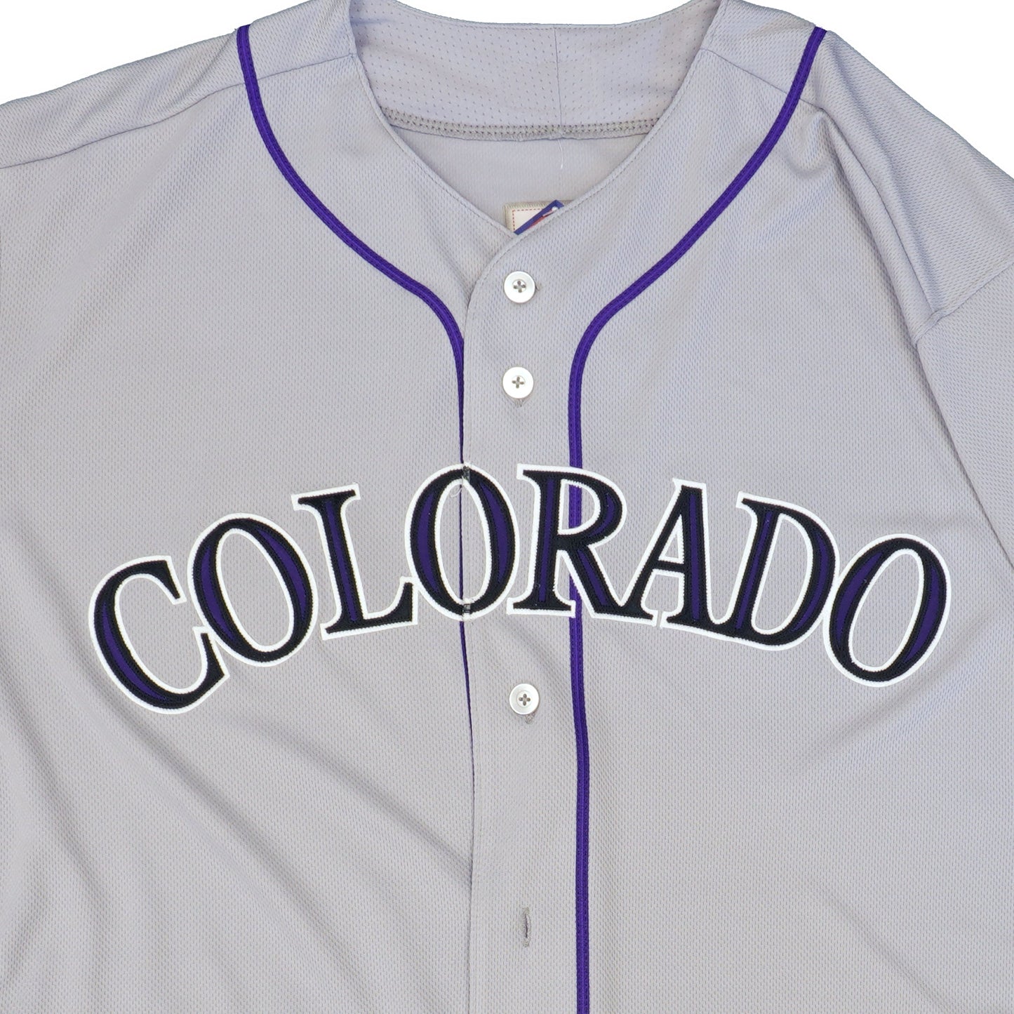 Majestic Men's MLB Colorado Rockies Authentic On Field Flex Base Jersey Gray