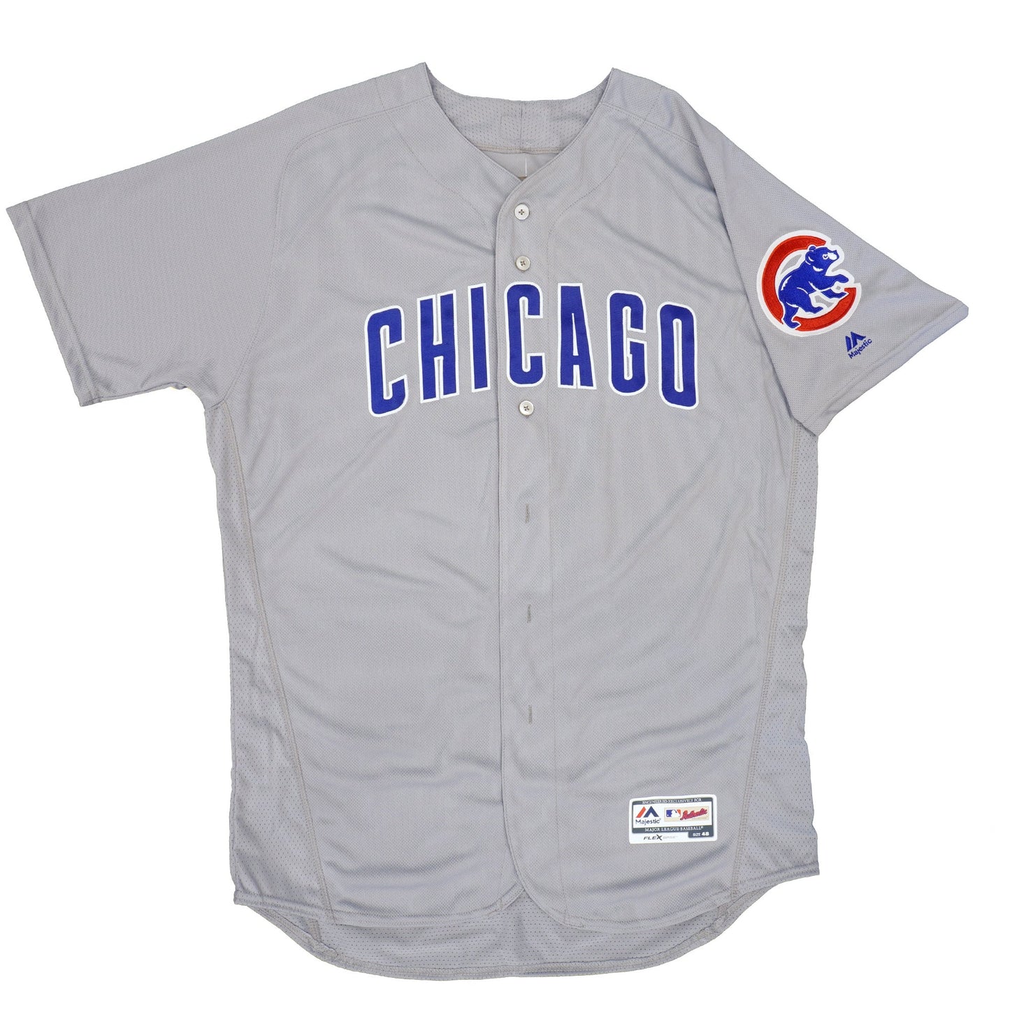 Majestic Men's MLB Chicago Cubs Authentic On Field Flex Base Jersey Gray