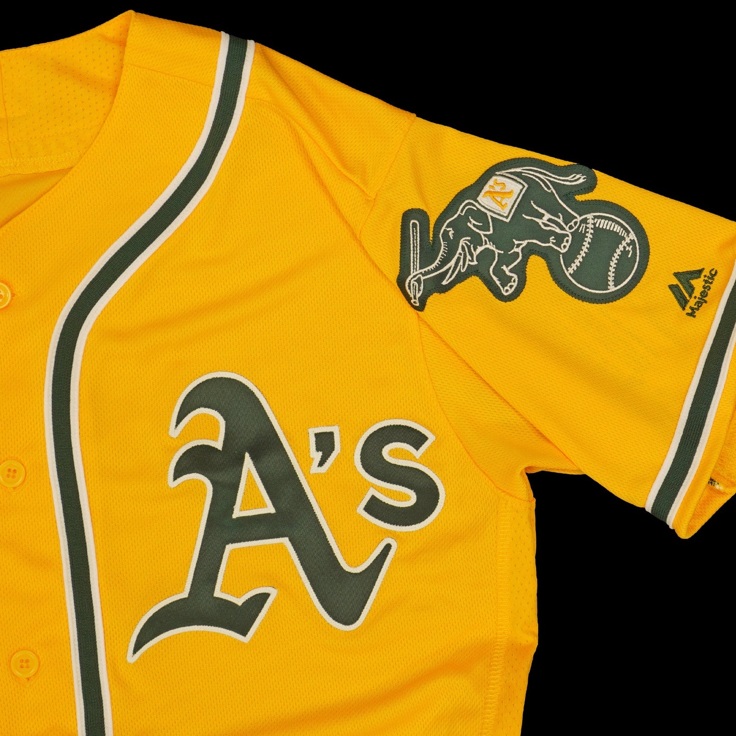 Majestic Men's MLB Oakland Athletics Authentic On Field Flex Base Jersey Alternate