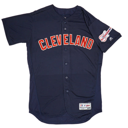 Majestic Men's MLB Cleveland Indians Authentic On Field Flex Base Jersey Alternate