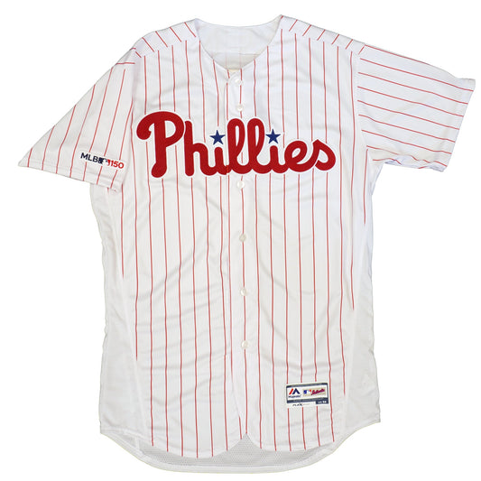 Majestic Men's MLB Philadelphia Phillies Authentic On Field Flex Base Jersey White