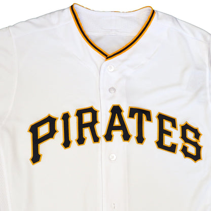 Majestic Men's MLB Pittsburgh Pirates Authentic On Field Flex Base Jersey White