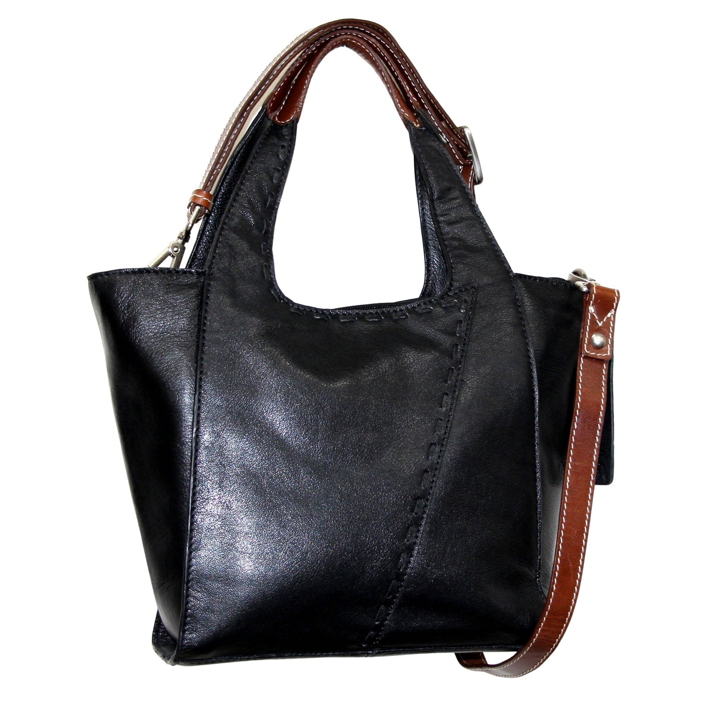 Chiara Small Satchel in Black