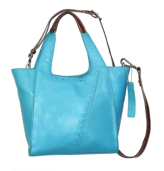 Chiara Small Satchel in Turquoise