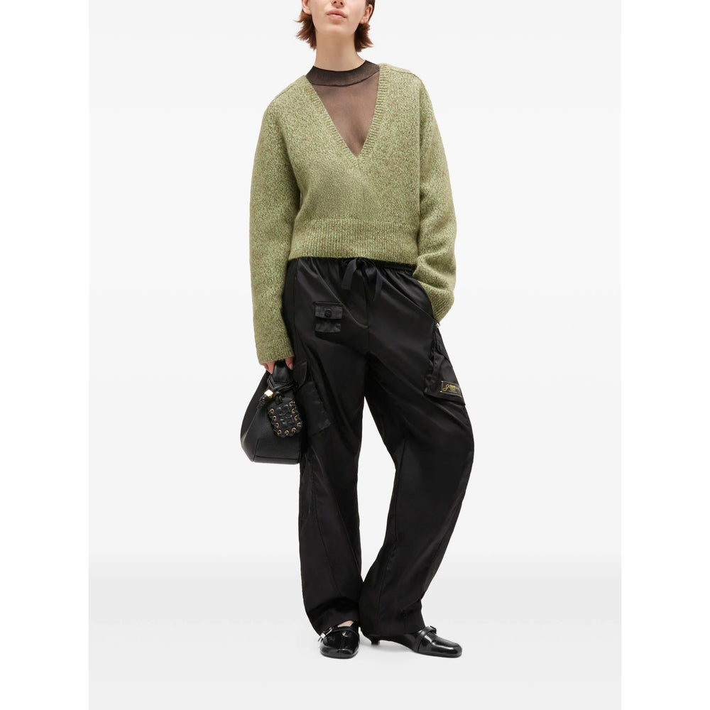 Green V-Neck Sweater