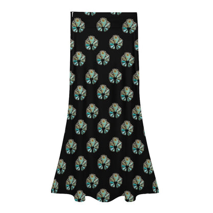 Baha Ranch Turquoise Naja Maxi Skirt