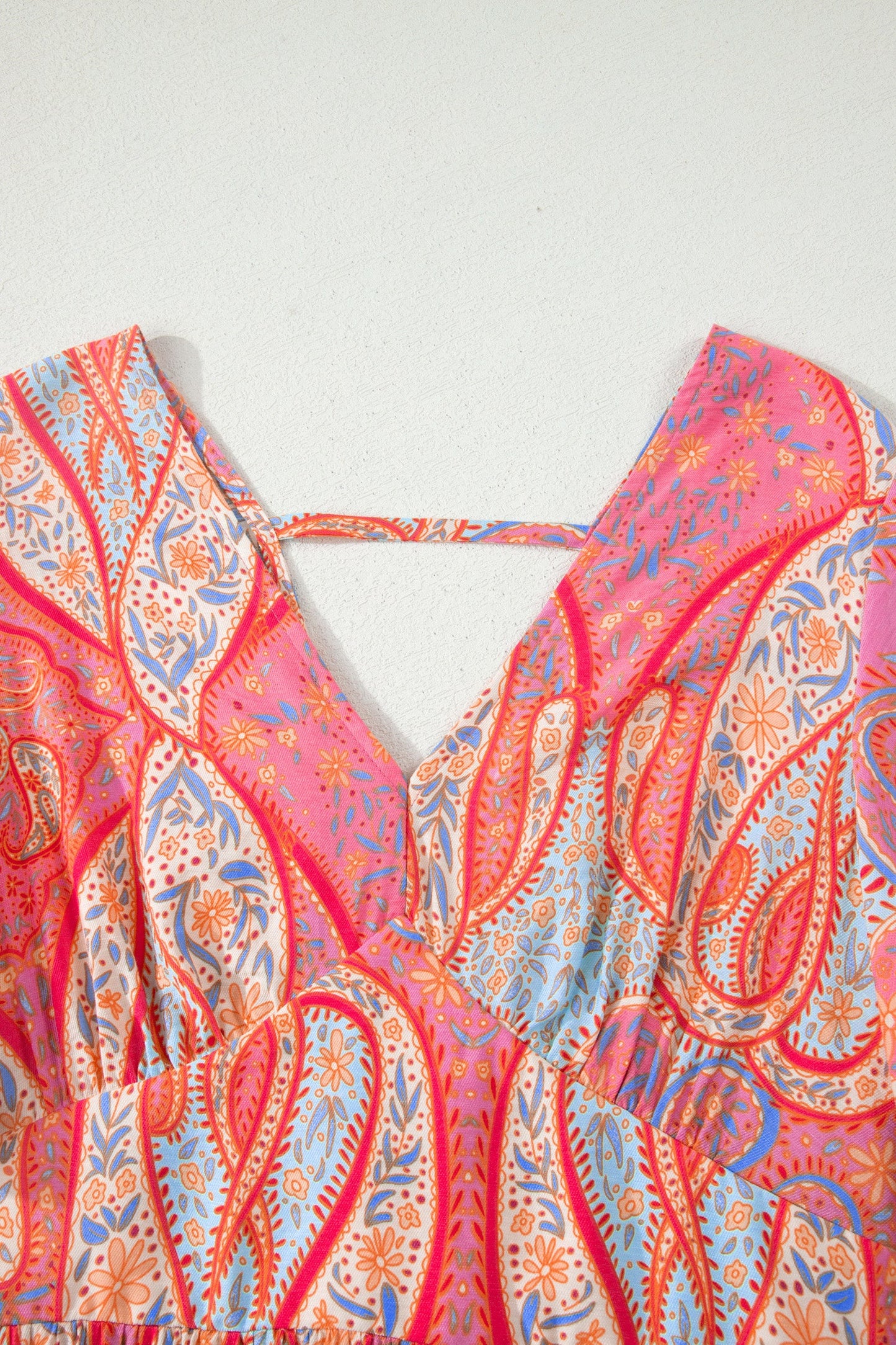 Threaded Pear Luz Sleeve Boho Maxi Dress