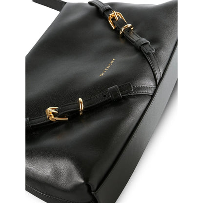 Shoulder Bag Black Calf Leather