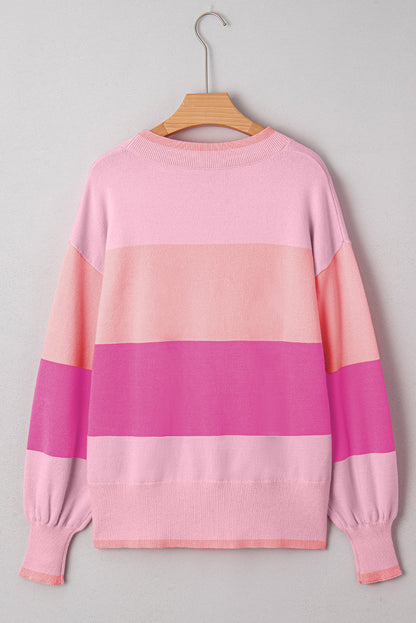 Threaded Pear Elizabeth Jolly Color Block Sweater