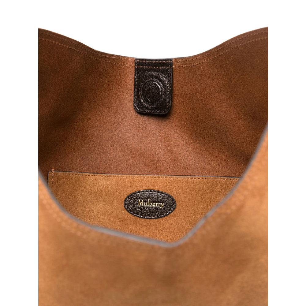 Shoulder Bag Brown Suede