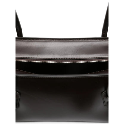 Brown Calf Leather Bag With Knot Detail