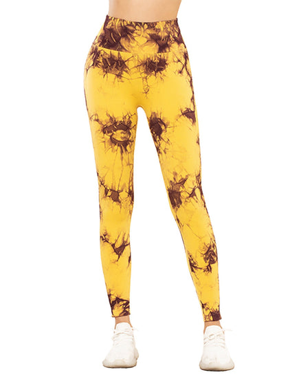 5-Pack Tie Dye Cut-Out Leggings