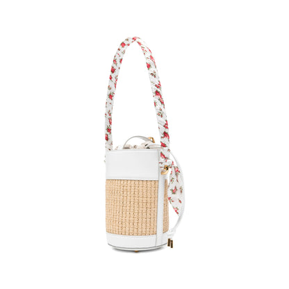 Floral Print Drawstring Bag