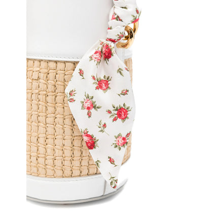 Floral Print Drawstring Bag