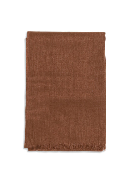 Scarf Silk & Cashmere Fire Brick