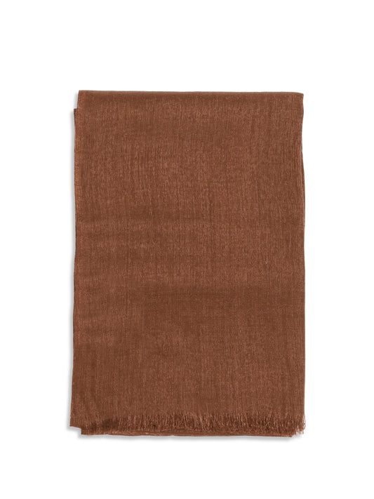 Scarf Silk & Cashmere Fire Brick