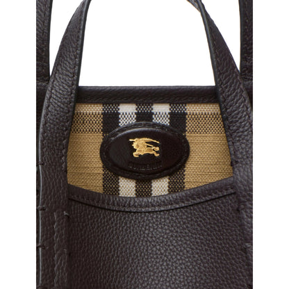 Brown Check Tote Bag