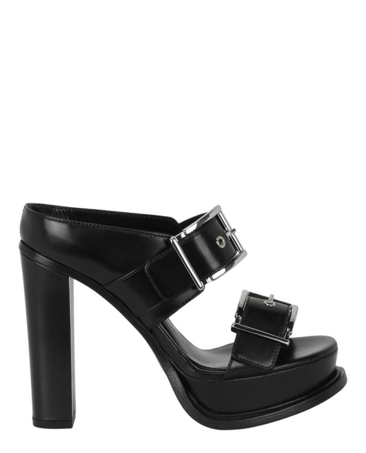 Alexander McQueen Boxcar Leather Sandals