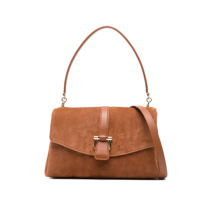 Ferragamo Brown Front Flap Bag