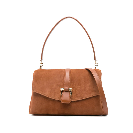 Ferragamo Brown Front Flap Bag