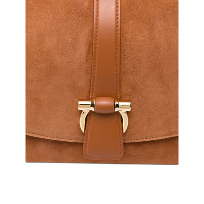 Ferragamo Brown Front Flap Bag