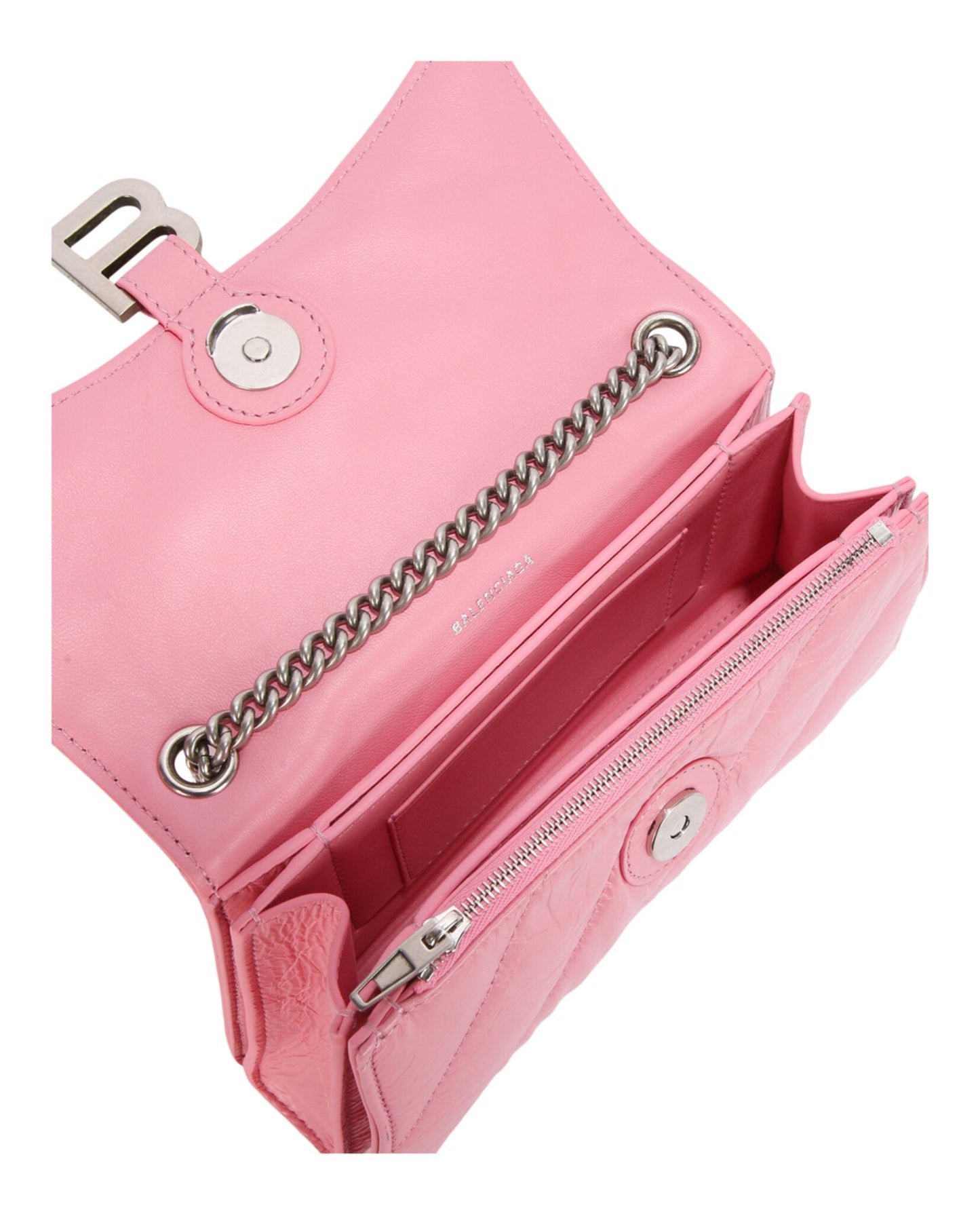 Balenciaga Xs Quilted Crush Leather Shoulder Bag