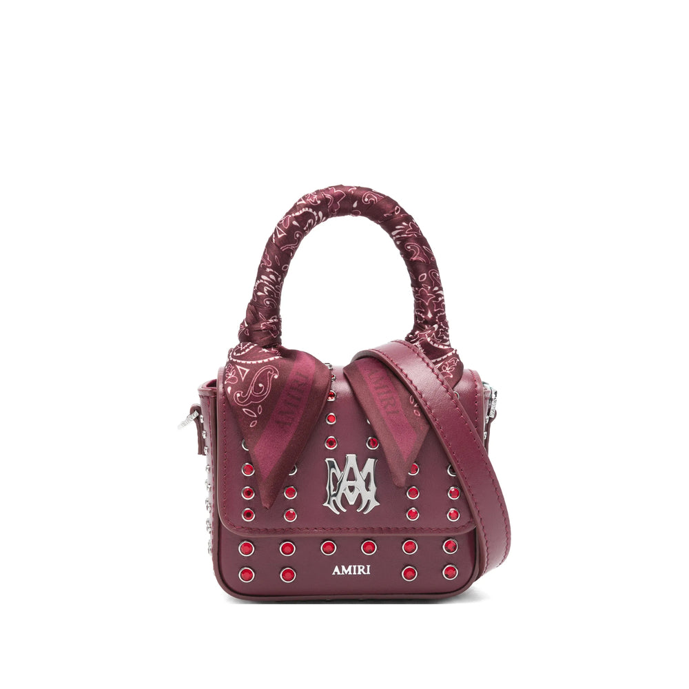 Amiri Logo Studded Bag