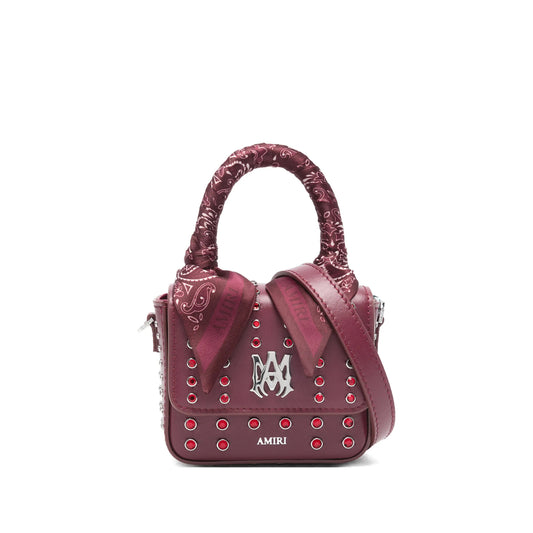Amiri Logo Studded Bag