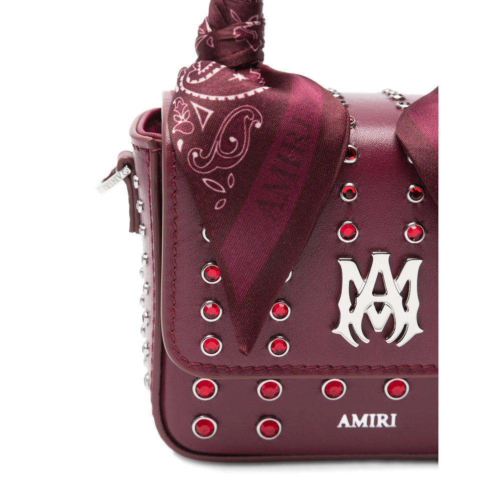 Amiri Logo Studded Bag
