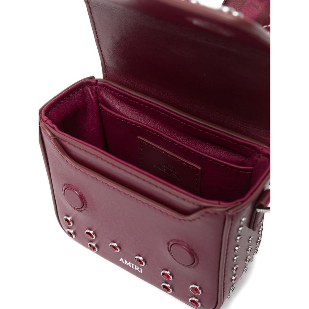 Amiri Logo Studded Bag